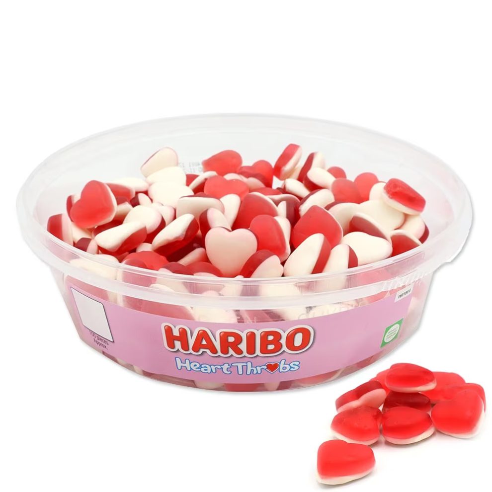 Haribo Heart Throbs Tub 480g Pick And Mix Sweets Online