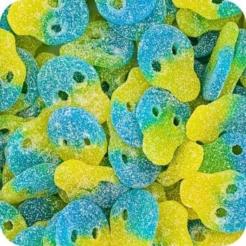 Sour Peach and Lemon Skulls