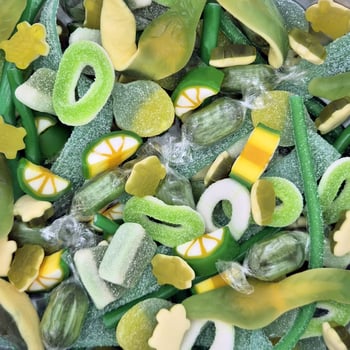 Green Pick and Mix Sweets