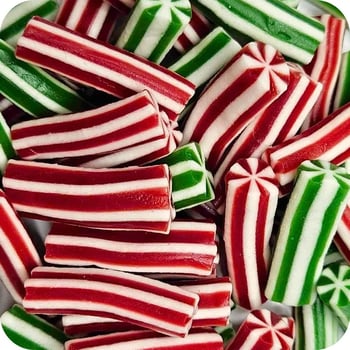 Green & Red Candy Poles