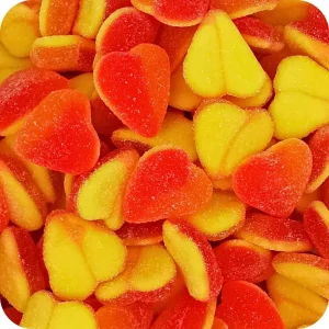 Fizzy Peach Hearts