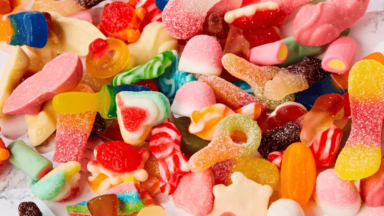 Pick and Mix Sweets Background