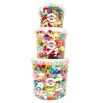 Create Your Own Pick n Mix Buckets Stacked On Top Of Each Other 2.25KG, 4.5KG and 10KG