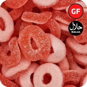 Fizzy Strawberry Rings
