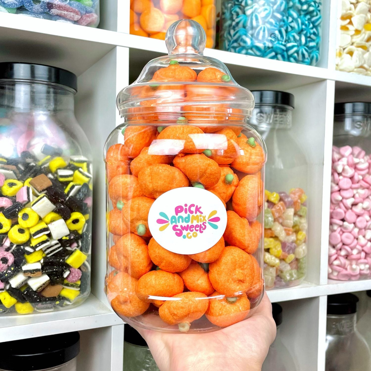Marshmallow Pumpkin Jar - PickandMix.com