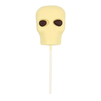 PickandMix.com Halloween White Chocolate Skull Lollipop